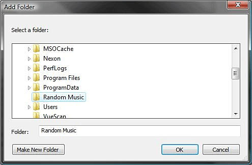 Choose Folder